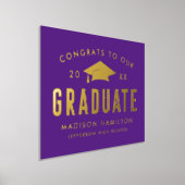 Glückwunsch unserer Graduate Lila Graduate Party Foliendrucke (Ablage )