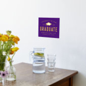 Glückwunsch unserer Graduate Lila Graduate Party Foliendrucke (Ablage(Küche))