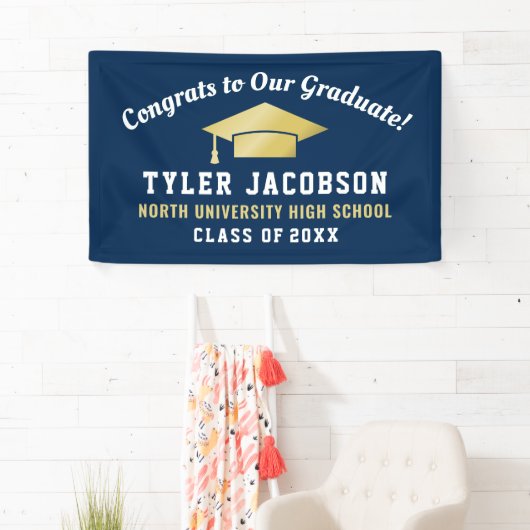 Glückwunsch unserer Graduiertenschiff- und Goldmed Banner (Insitu)