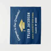 Glückwunsch unserer Graduiertenschiff- und Goldmed Wandteppich (Vorderseite)