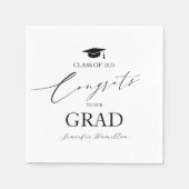 Glückwunsch unserer Graduierungspartei Serviette (Vorderseite)