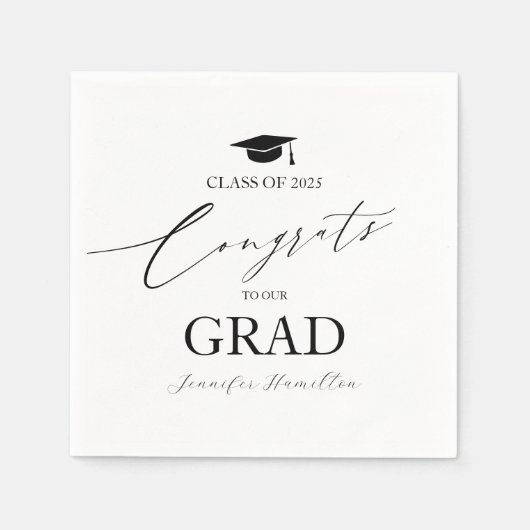 Glückwunsch unserer Graduierungspartei Serviette (Vorderseite)