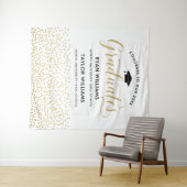 Glückwunsch unseres Goldenen Konfetti-Party Wandteppich (Beispiel (Horizontal))