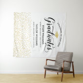 Glückwunsch unseres Goldenen Konfetti-Party Wandteppich (Beispiel (Horizontal))