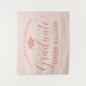 Glückwunsch unseres Graduate Rose Gold Abschluss Wandteppich (Vorderseite)