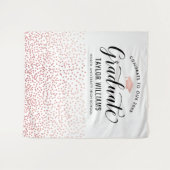 Glückwunsch unseres Graduate Rose Gold Confetti Pa Wandteppich (Vorderseite (Horizontal))