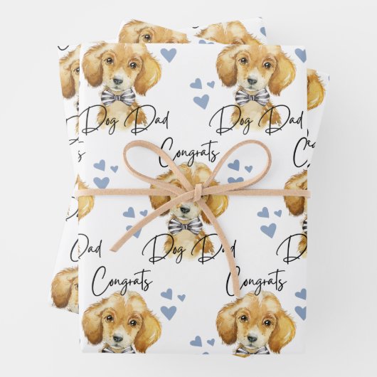 Glückwunsch Vater Wrapping Paper Sheets Geschenkpapier Set (Beispiel)