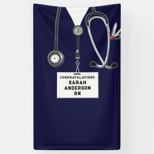 Glückwunsch von Krankenschwestern und Abschlüssen Banner (Vertikal)