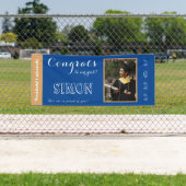 Glückwunsch von Our Grad Blue Banner (Insitu)