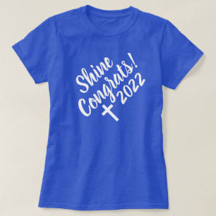 Glückwunsch Weiße Zeit, Abschluss Blau zu überwind T-Shirt