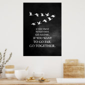 Glückwunsch, wenn Sie Gewollt, zusammen zu gehen Poster (Küche)