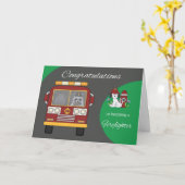 Glückwunsch-werdene Feuerwehrmann-Gruß-Karte Karte (Gelbe Blume)