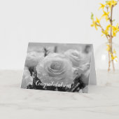 Glückwunsch White Roses Wedding Card Karte (Gelbe Blume)