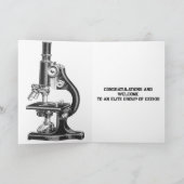 Glückwunsch Wissenschaftler Doktor der Wissenschaf Dankeskarte (Innenseite)