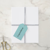 Glückwunsch zu Aquamarine Geschenkanhänger (Mit Garn)