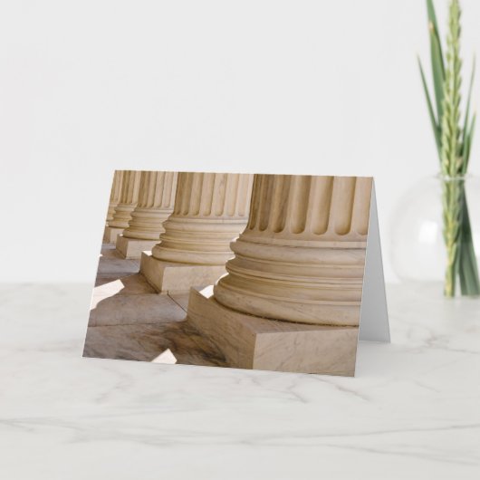 Glückwunsch zu den so genannten "Law Degree Pillar Karte (Vorderseite)