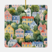 Glückwunsch zu dieser Zuhause auf der neuen Zuhaus Keramikornament (Rückseite)