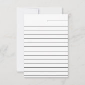 Glückwunsch zu einer Hochzeitsfeier Save The Date (Rückseite)