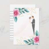 Glückwunsch zu einer Hochzeitsfeier Save The Date (Vorne/Hinten)