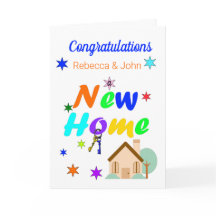 Glückwunsch zu einer neuen Zuhause