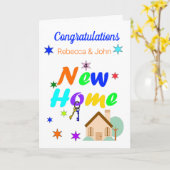 Glückwunsch zu einer neuen Zuhause Karte (Gelbe Blume)