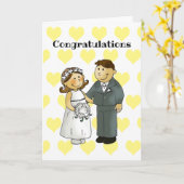 Glückwunsch zu Ihrer Hochzeit Karte (Gelbe Blume)