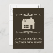 Glückwunsch zu Ihrer neuen Zuhause : Mod Zuhause Postkarte (Vorne/Hinten)
