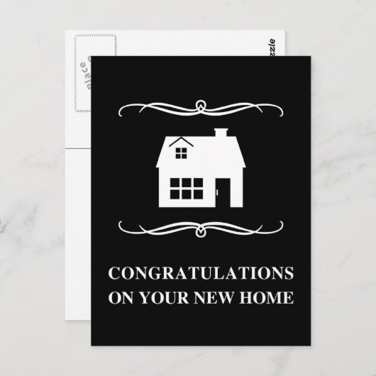 Glückwunsch zu Ihrer neuen Zuhause : Mod Zuhause Postkarte (Vorne/Hinten)