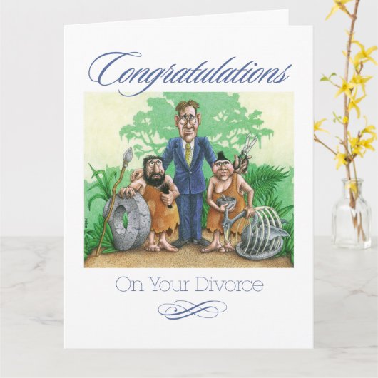 Glückwunsch zu Ihrer Scheidung Karte (Gelbe Blume)