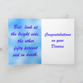 Glückwunsch zu Ihrer Scheidung Karte (Innenseite)