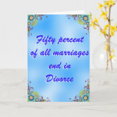 Glückwunsch zu Ihrer Scheidung Karte (Gelbe Blume)