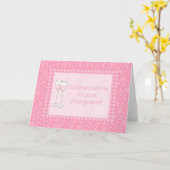 Glückwunsch zu Ihrer Verlobung Karte (Gelbe Blume)