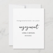 Glückwunsch zu Ihrer Verlobung, Karte (Vorderseite)