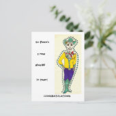 Glückwunsch zu Ihrer Werbeaktion Postkarte (Stehend Vorderseite)