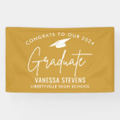 Glückwunsch zu unserem 202X Graduate Gold Banner (Horizontal)