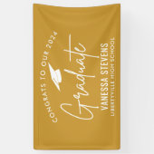 Glückwunsch zu unserem 202X Graduate Gold Banner (Vertikal)