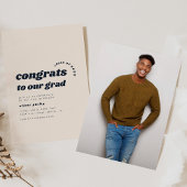 Glückwunsch zu unserem einfachen Abschluss Einladung