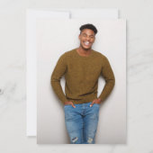 Glückwunsch zu unserem einfachen Abschluss Einladung (Rückseite)