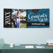 Glückwunsch zu unserem Grad ein Foto im Jahr Banner (Messe)