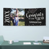 Glückwunsch zu unserem Grad ein Foto im Jahr Banner (Messe)