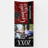 Glückwunsch zu unserem Grad ein Foto im Jahr Banner (Vertikal)