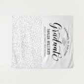 Glückwunsch zu unserem Graduate Silver Confetti Pa Wandteppich (Vorderseite (Horizontal))