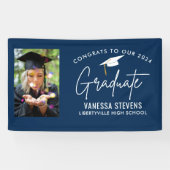 Glückwunsch zu unserem modernen Foto der Graduate Banner (Horizontal)