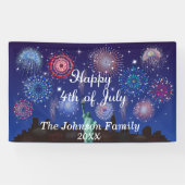 Glückwunsch zum 4. Juli in New York Banner (Horizontal)