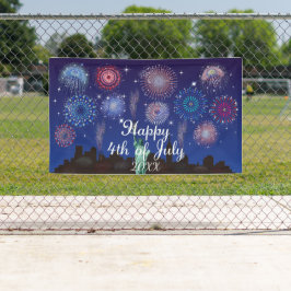 Glückwunsch zum 4. Juli in New York Banner