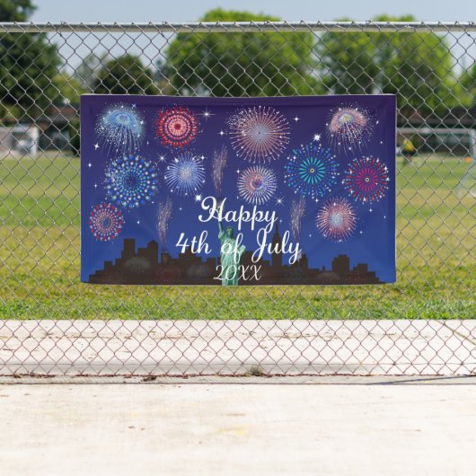 Glückwunsch zum 4. Juli in New York Banner (Insitu)