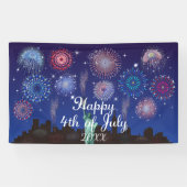 Glückwunsch zum 4. Juli in New York Banner (Horizontal)