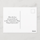 Glückwunsch zum 4. Juli in New York Postkarte (Rückseite)