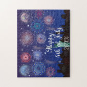 Glückwunsch zum 4. Juli in New York Puzzle (Vertikal)