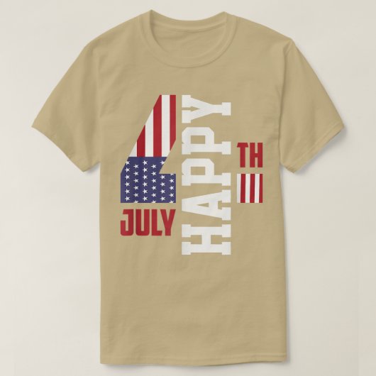 Glückwunsch zum 4. Juli USA T-Shirt (Design vorne)